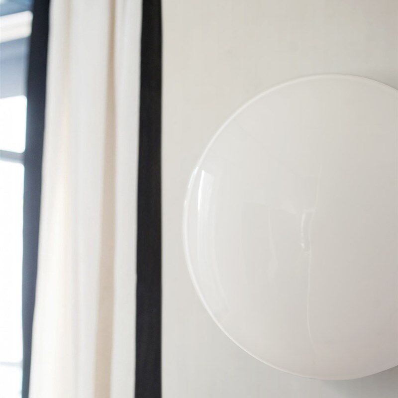 侘寂风手工玻璃白极简客餐厅卧室吸顶灯过道走廊玄关床头led壁灯