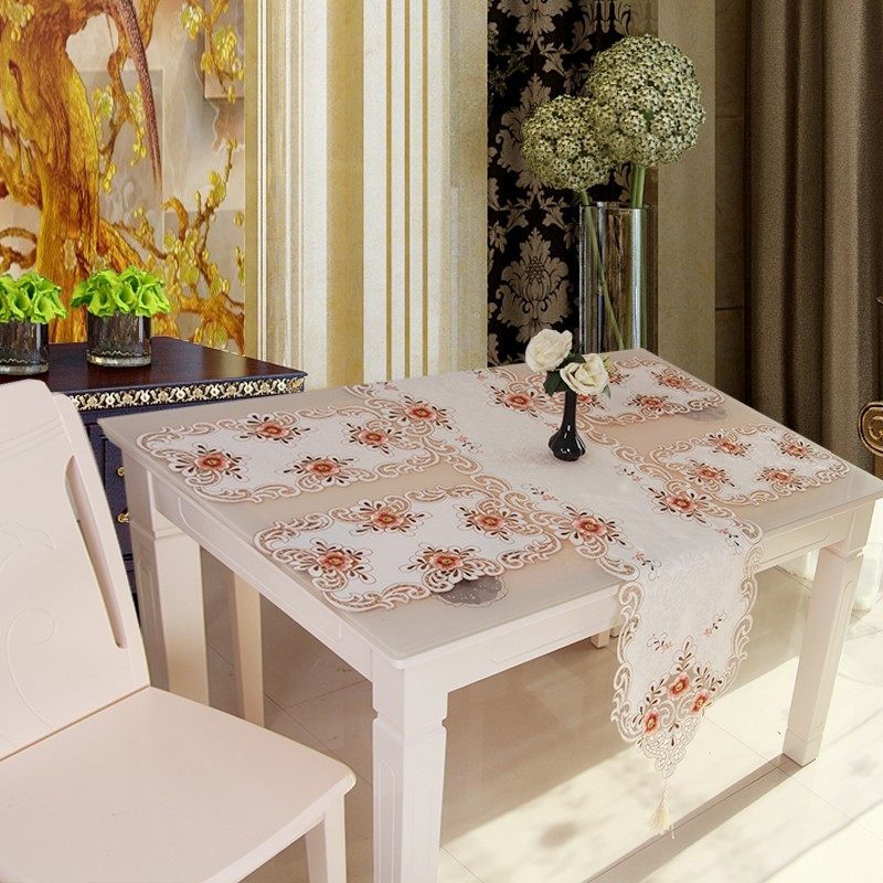 化纤田园绣花镂空桌布茶几餐桌布电视柜旗圆桌布椅套椅垫餐垫布艺,居家布艺,桌布,淘宝优惠券,粉丝福利购,淘宝优惠卷