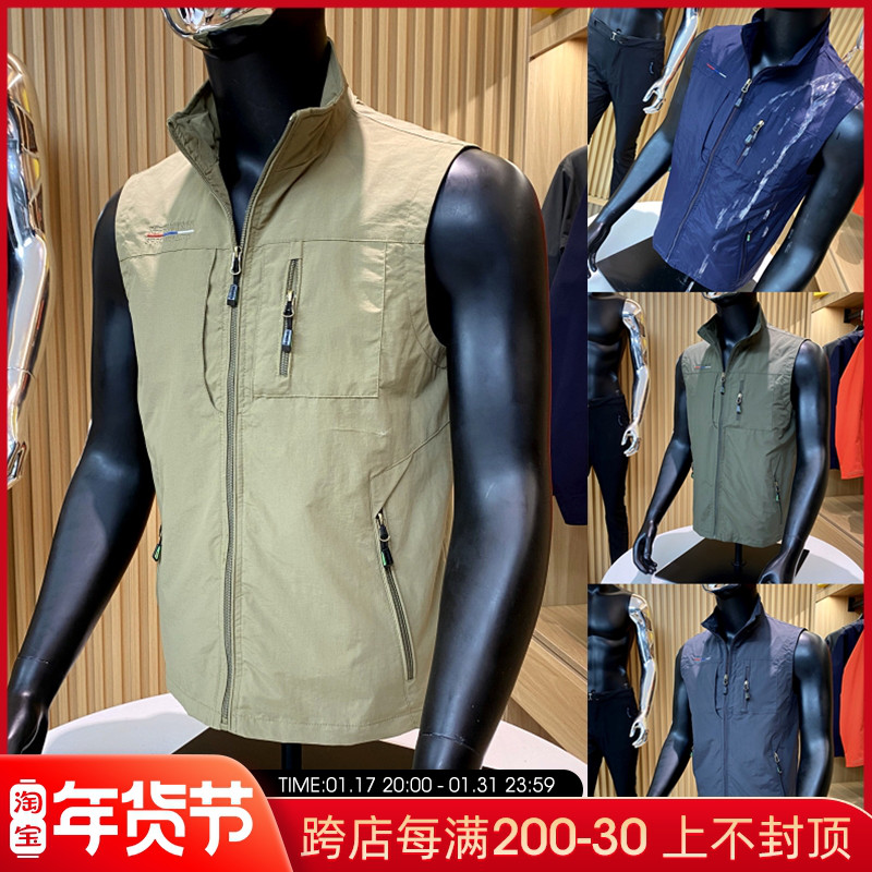 户外牛货!進口梭织尼龙面料!新款男士户外技能风防水马甲背心潮
