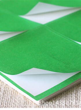 不干胶标签纸A4内切割贴纸打印纸绿色激光喷墨空白自粘贴小方格