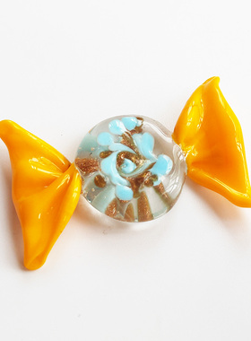 日式手工玻璃糖果手作工艺家居装饰果盘桌面摆件童年回忆小装饰品