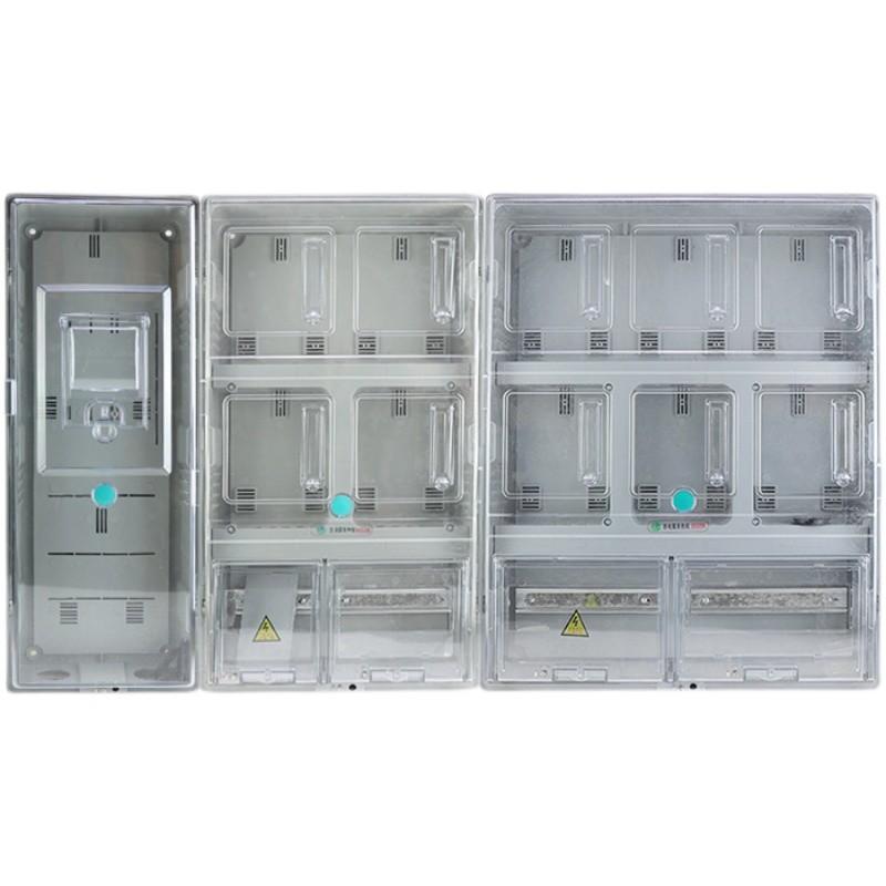 单相4户电表箱6位电箱8防水10明装12成套14透明16塑料户外配电箱