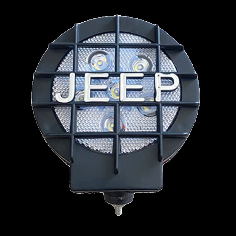 汽车LED射灯圆形灯12伏货车灯车顶灯越野车行李架吸顶灯白蓝色改