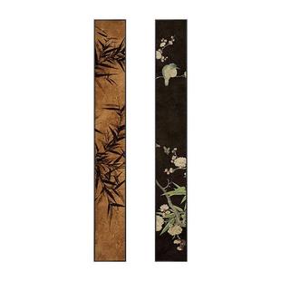 竖窄长条挂画小众术走廊过 饰画中式 中古风入户艺玄DB2360版 新关装