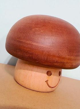 创意木制朋儿童玩EXD具节日礼物一男女友八音乐盒菇摆件蘑精灵