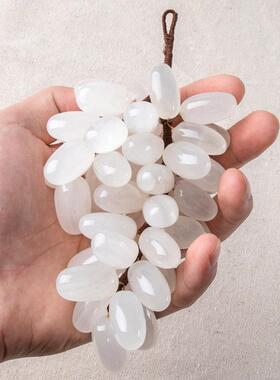 休闲MKT欧式样板房挂玉石品葡萄饰酒柜餐家装件入口饰厅品饰品