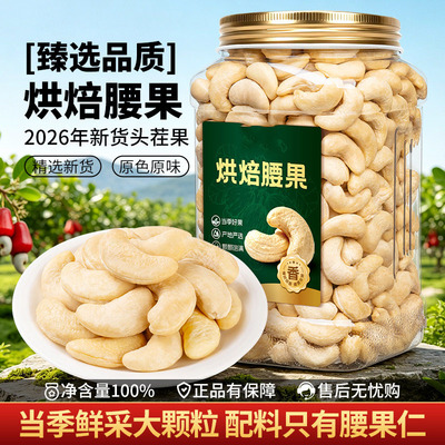 越南紫皮大颗熟原味盐焗腰果