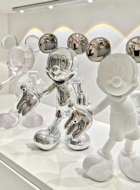 米奇摆件家居装饰品米老鼠酒柜客厅餐柜电视柜玄关高级迎宾比心