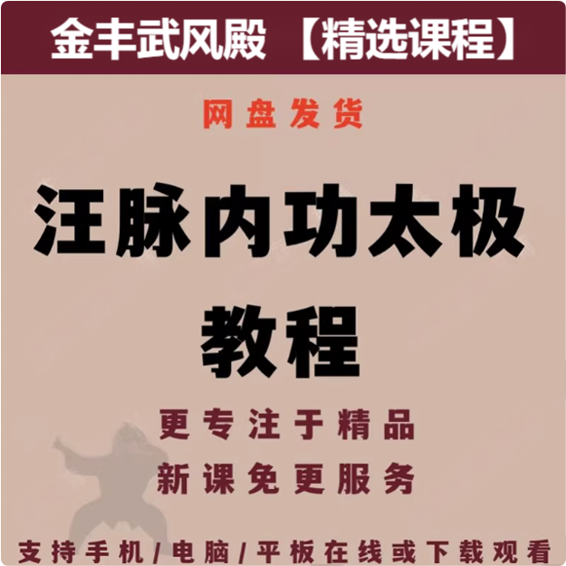 张老师汪脉功夫内劲太极拳视频课程高效实用零基础入门武术功夫课