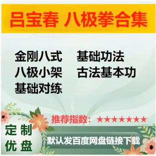 吕宝春八极拳合集 金刚八式小架古法基本功基础对练功法 高清视频