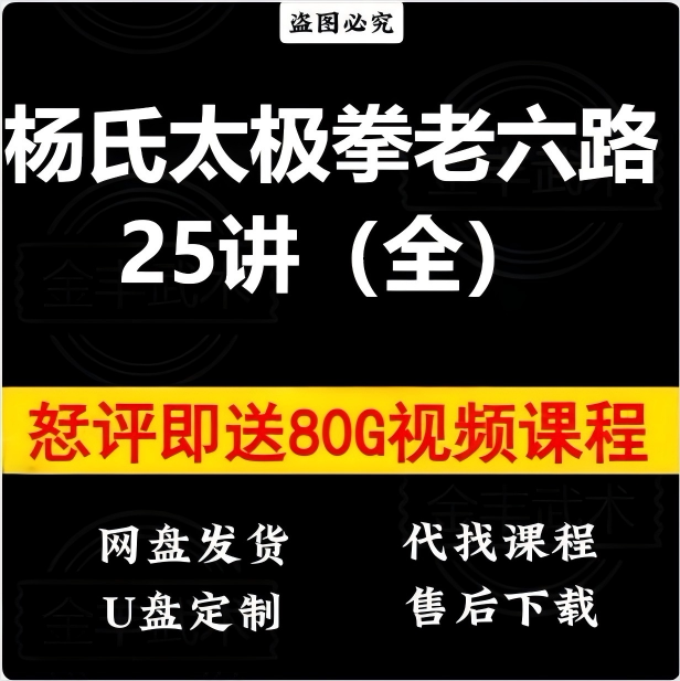 PW杨氏太极拳老六路分解教学视频高清25讲完结
