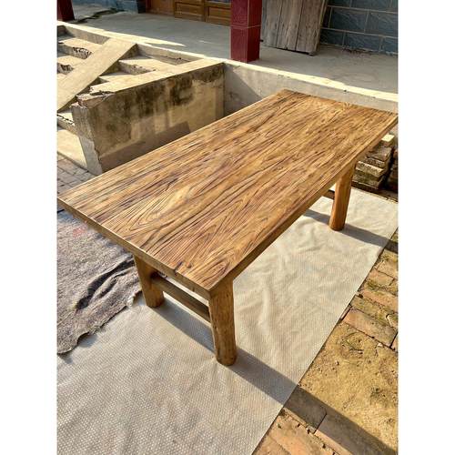 老榆木桌子复古茶桌原木实木桌子吧台长桌书桌餐桌阳台桌民宿定制