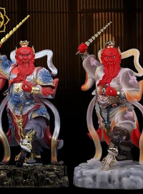 王灵官神像 王天君火神菩萨佛像王恶树脂汉白玉彩绘佛像工艺摆件