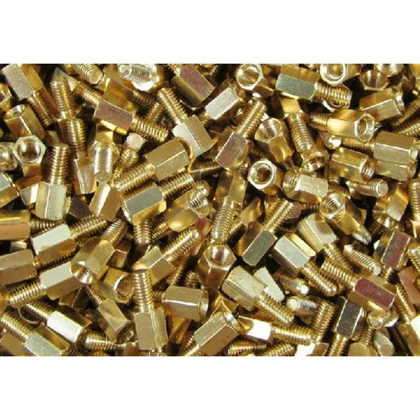 单头通隔离柱螺丝螺母主板支撑柱螺柱六角铜柱M3*10+6一千祇