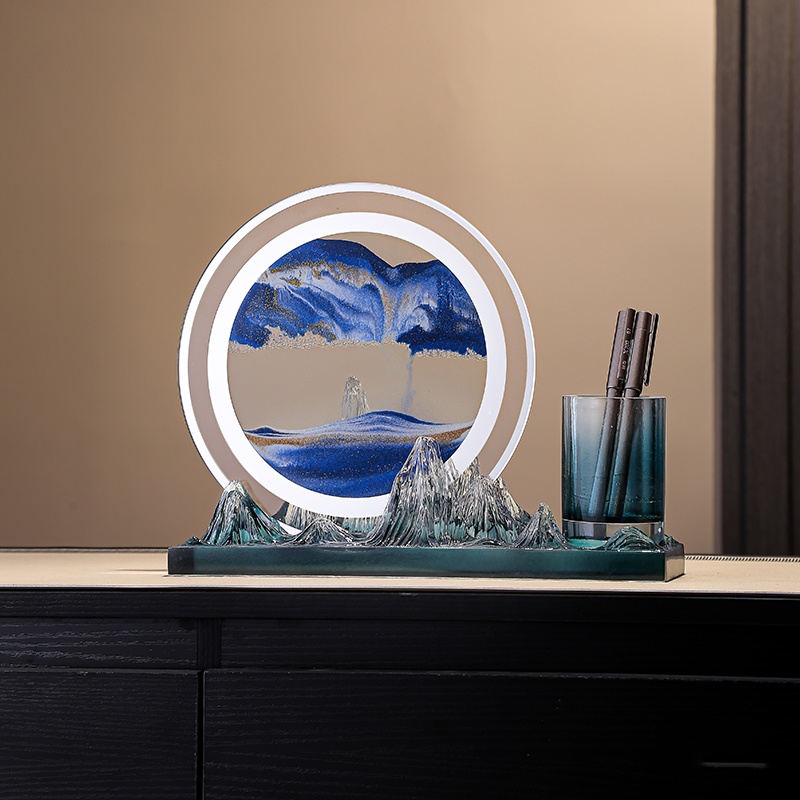 流沙画摆件笔筒香薰玄关书房办公室装饰纪念品送老师教师节礼物