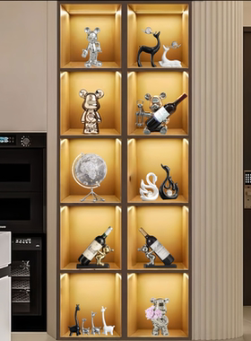 轻奢暴力熊2025新款酒柜装饰品摆件高档客厅电视柜家居软装工艺品