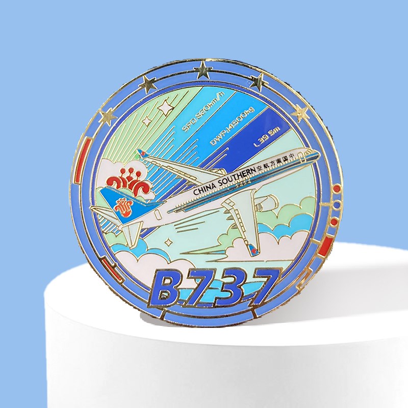 南航文创 南航机队文化系列徽章 C919纪念胸针金属徽章节日礼物