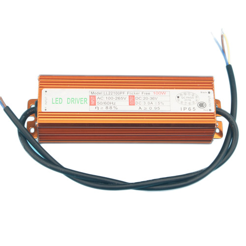 LED灯珠30W50W100W投光灯户外射灯路灯芯片光源220V电源驱动整流