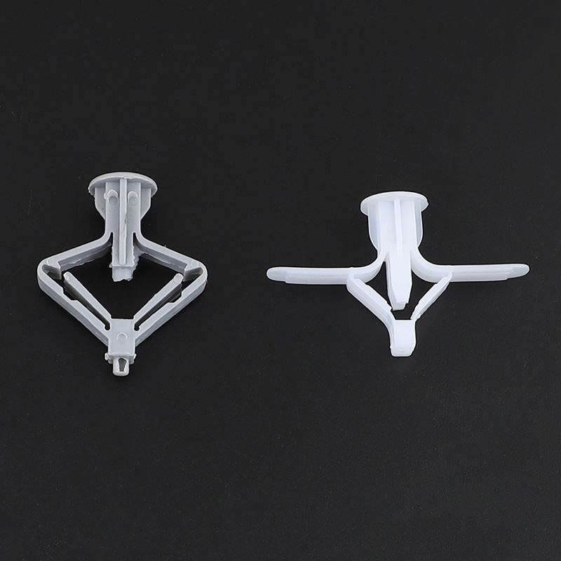 石膏板专用膨胀螺丝飞机胀管塑料涨栓蝴蝶型空心砖墙自攻胀塞胶塞