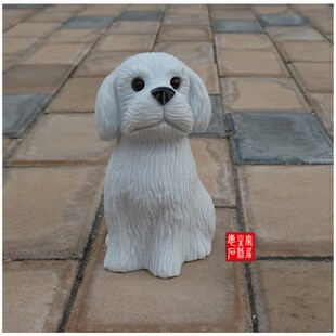 汉白玉石石狗雕刻石雕狗动物十二生肖狗装饰小石狗创意茶室浮雕石