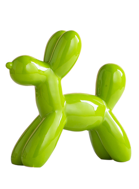 创意气球狗摆件装饰品客厅卧室儿童房电视柜陶瓷小摆设生日礼物