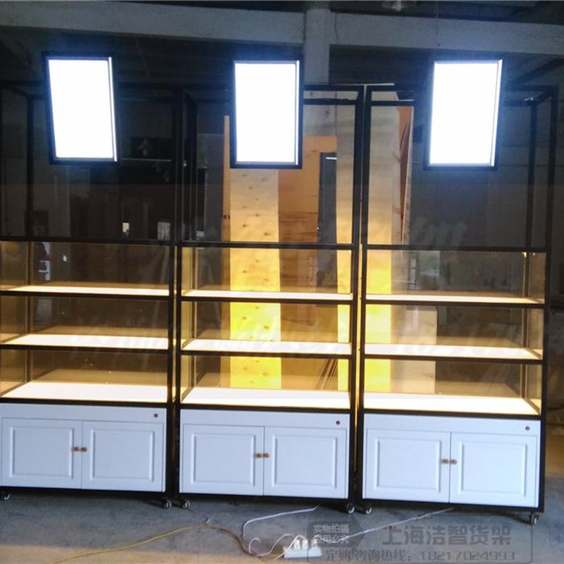 面包柜铁艺高边柜敞开式边柜面包展示柜烤漆面包货架中岛柜吧台可