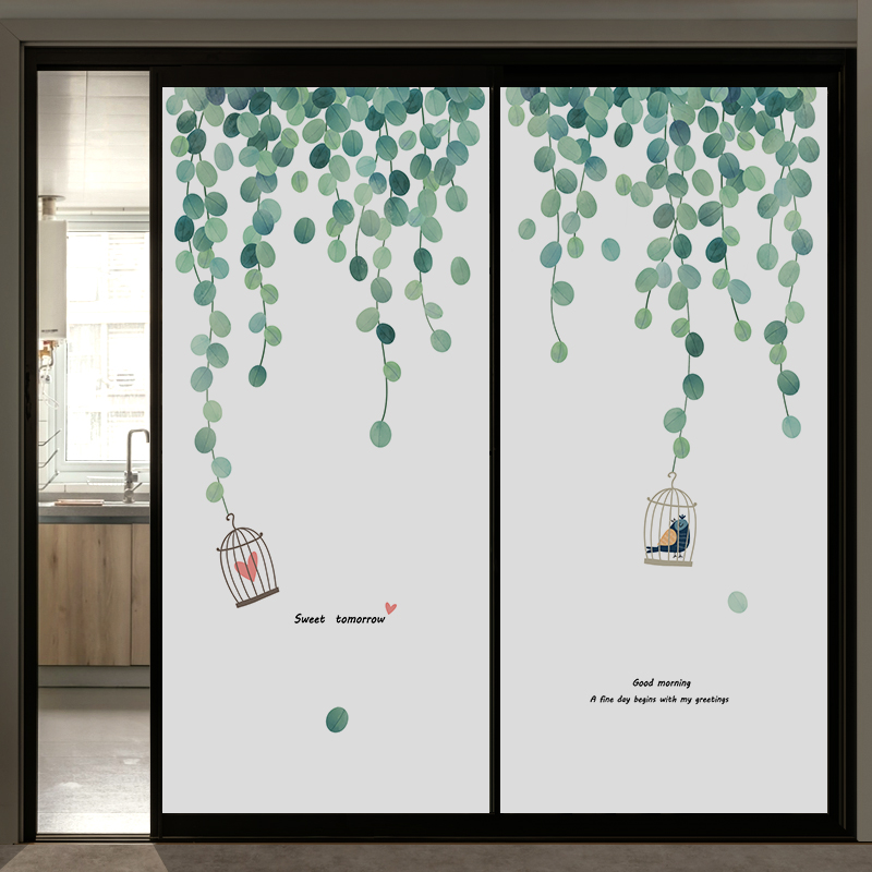 卫生间厕所窗户磨砂玻璃贴膜防窥防走光静电推拉门贴纸遮光不透明