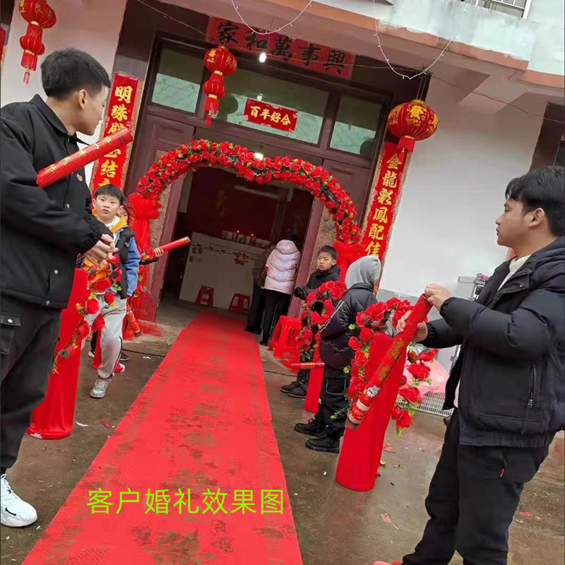 婚庆花门绢花拱门活动开业花门新款结婚拱门装饰花架婚礼布置彩门