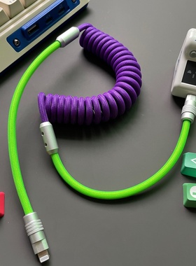 车载Carplay数据线弹簧PD超级快充typec伸缩车载充电线carlife汽车用品适用哈佛星愿海鸥朗逸速腾奔驰宝马