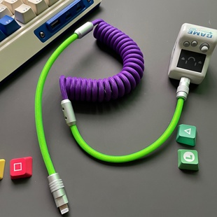 车载Carplay数据线弹簧PD超级快充typec伸缩车载充电线carlife汽车用品适用哈佛星愿海鸥朗逸速腾奔驰宝马