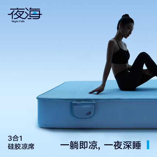 2025硅胶凉席三合一科技软冰丝