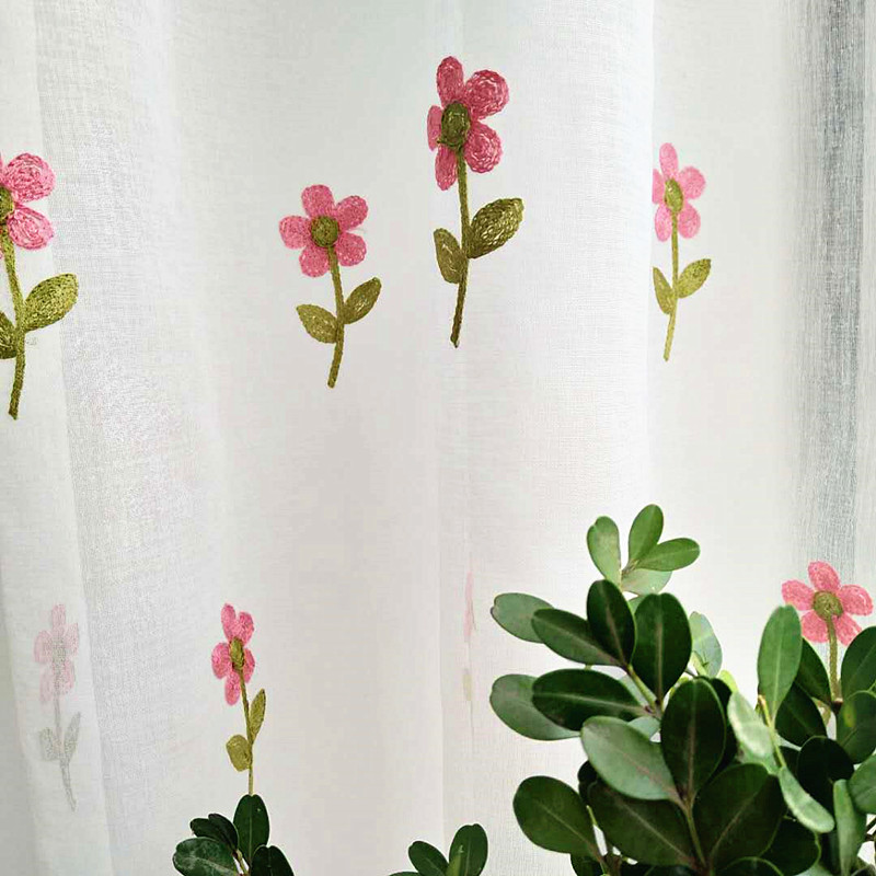 美式田园小纱帘半帘装饰帘头咖啡帘短帘定制厨房橱柜遮挡窗帘门帘