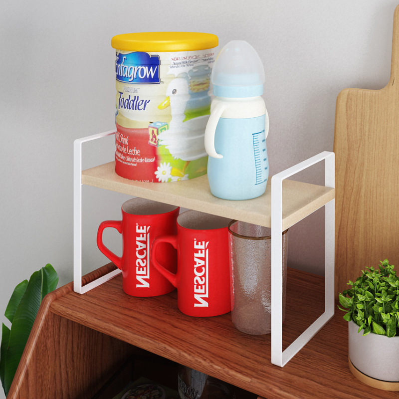 办公室杯子置物架水杯架咖啡玻璃杯茶具桌面轻奢创意水壶收纳架子