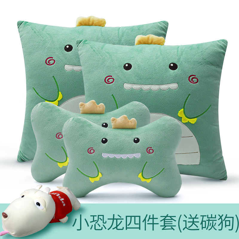 汽车头枕护颈枕车用座椅枕头卡通靠枕套女生可爱腰靠抱枕四季一对