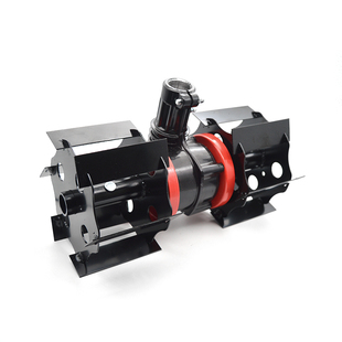 割草机开沟轮松土机翻土微耕旋耕刀头锄草机头松土轮轮除草轮新款