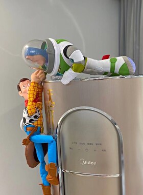 巴斯光年空调摆件冰箱侧面装饰品挂件儿童房间书架书柜办公室桌面