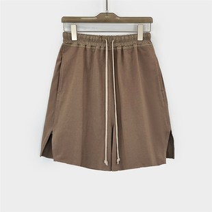 工装 裤 五分裤 夏季 子男女暗黑风 下摆开叉正常裆休闲时尚 2024RO新款