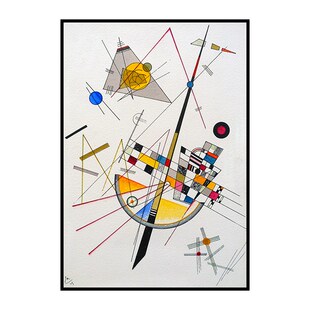 康定斯基装饰挂画玄关几何图案走廊过道抽象艺术画简约客厅油画