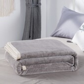 毛毯珊瑚绒床单午睡法兰绒小毛绒被子办公室薄盖毯子秋冬加绒加厚