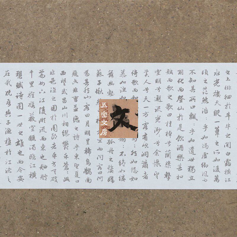 赵孟頫前后赤壁赋水写布 行书毛笔书法仿宣描红 水万次练字