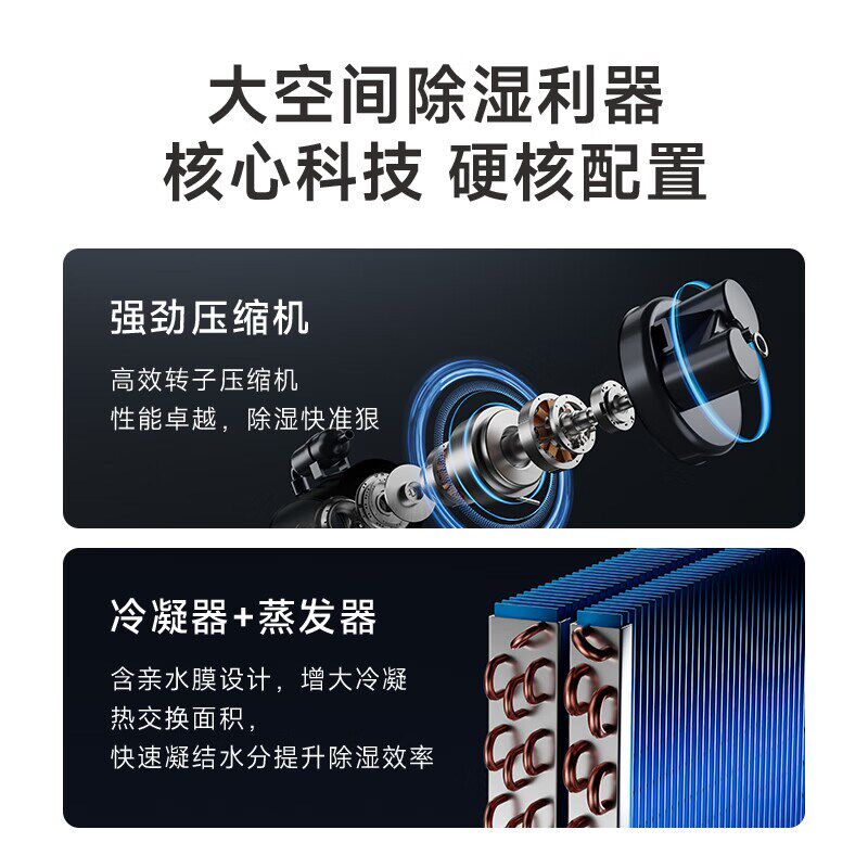 夏普除湿地下室抽湿大功率吸湿工业除湿器回南天干燥净化