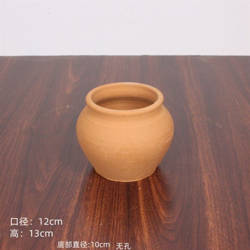 老式土陶盆粗陶陶罐器插干瓶复古透气瓦罐坛子室内外种植,家居饰品,花盆,淘宝优惠券,粉丝福利购,淘宝优惠卷