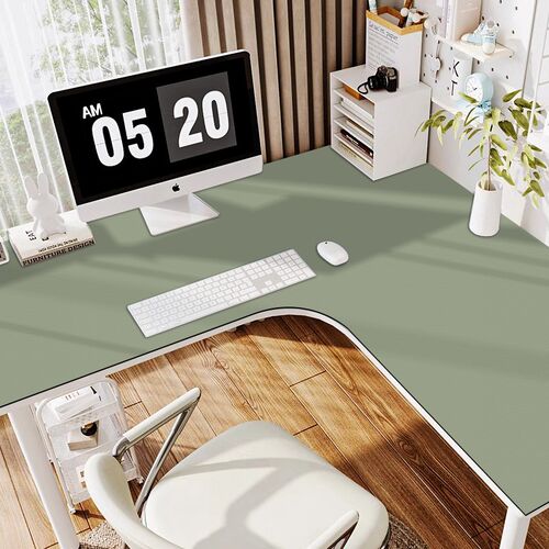 千金硅L型电脑办公桌桌垫防脏免洗转角书桌垫异形写字台桌布定制