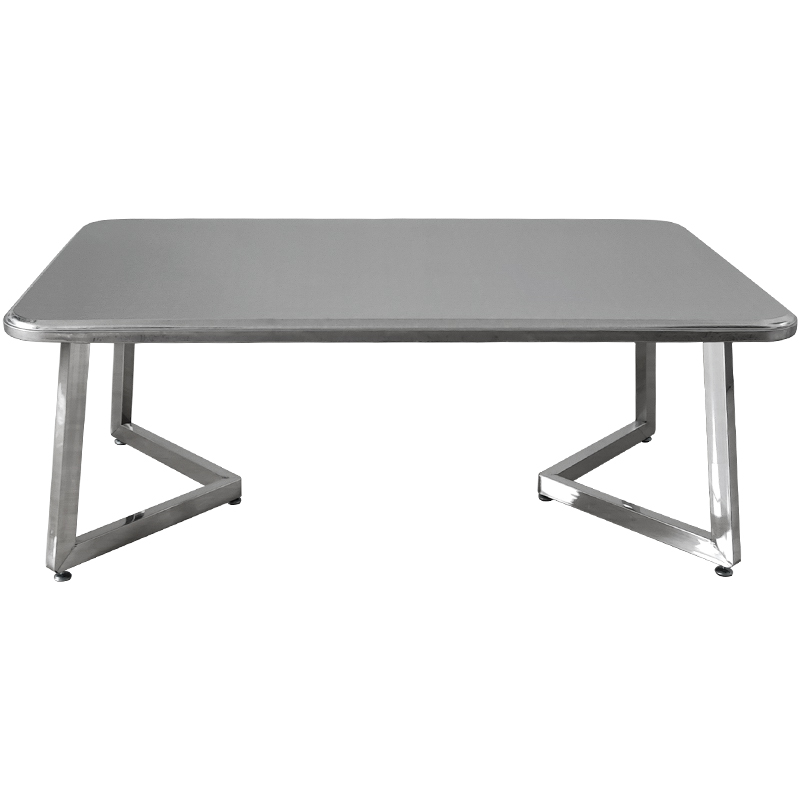 不锈钢茶几长方形茶桌泡茶小户型家用阳台金属茶台餐桌两用矮桌