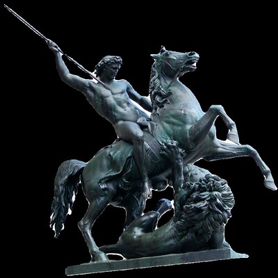 大型骑马铜雕定制铸铜西方玻璃钢人物雕塑像希腊别墅欧式景观复古