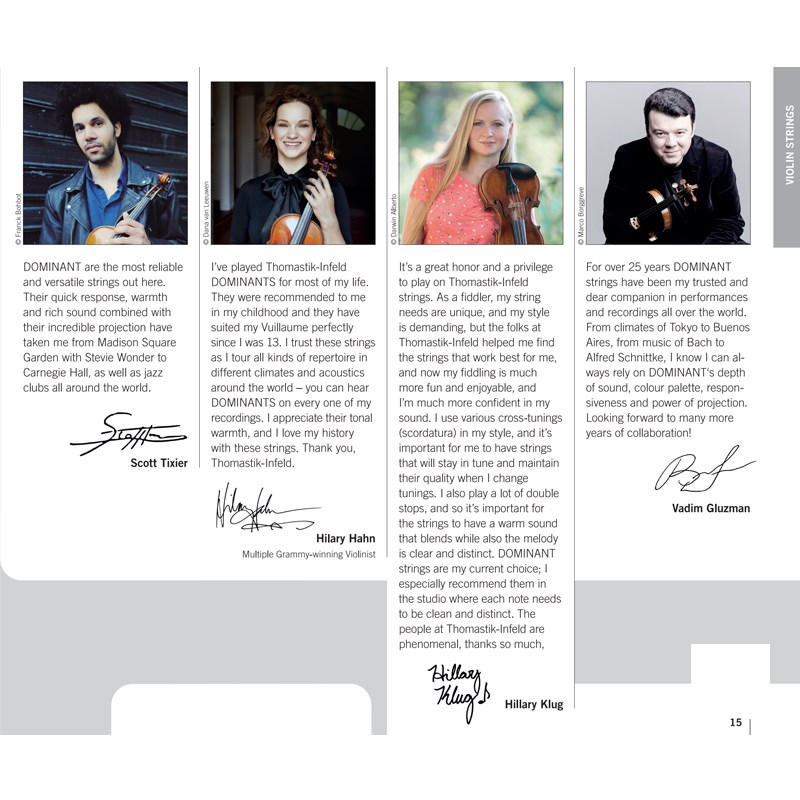 奥地利原装Thomstik  DOMINNT多米南特1B小提琴弦1弦