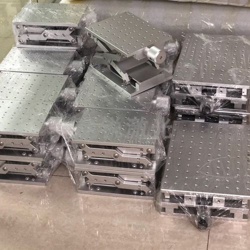 激光打标机Z轴升降台三维位移台Y手动微调滑台铝板定位治具