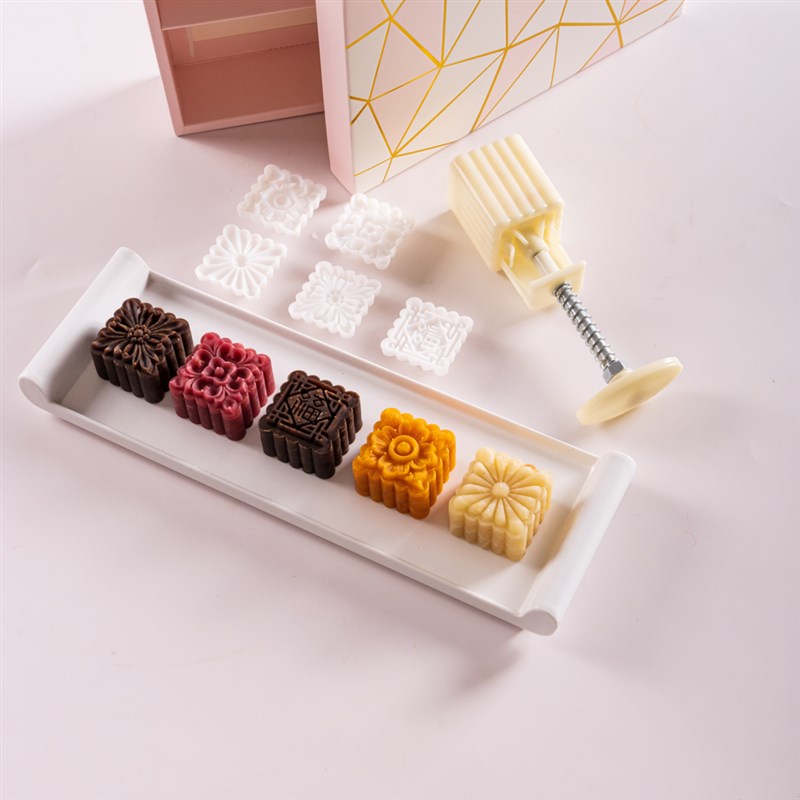 方形月饼模具手压式绿豆冰糕家用中秋冰皮食品级g1g小号迷你