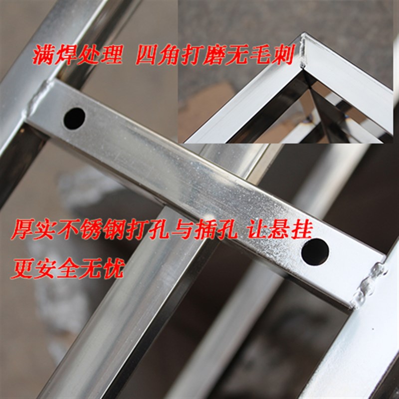 不锈钢 阳台花架挂式花盆架栏杆悬挂多肉吊兰绿萝客厅壁挂花架子