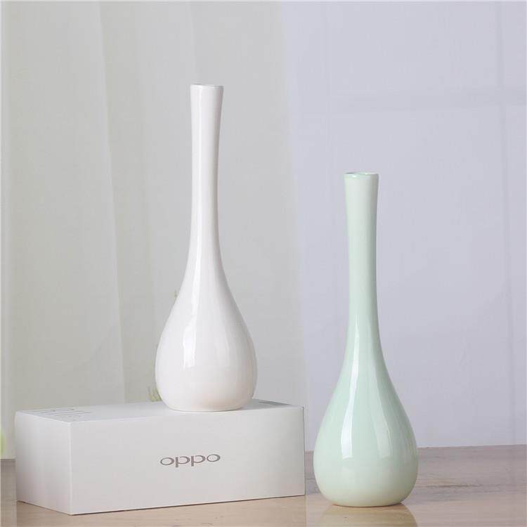 创意迷你陶瓷小花瓶装饰茶宠茶盘花插水培客厅书房小